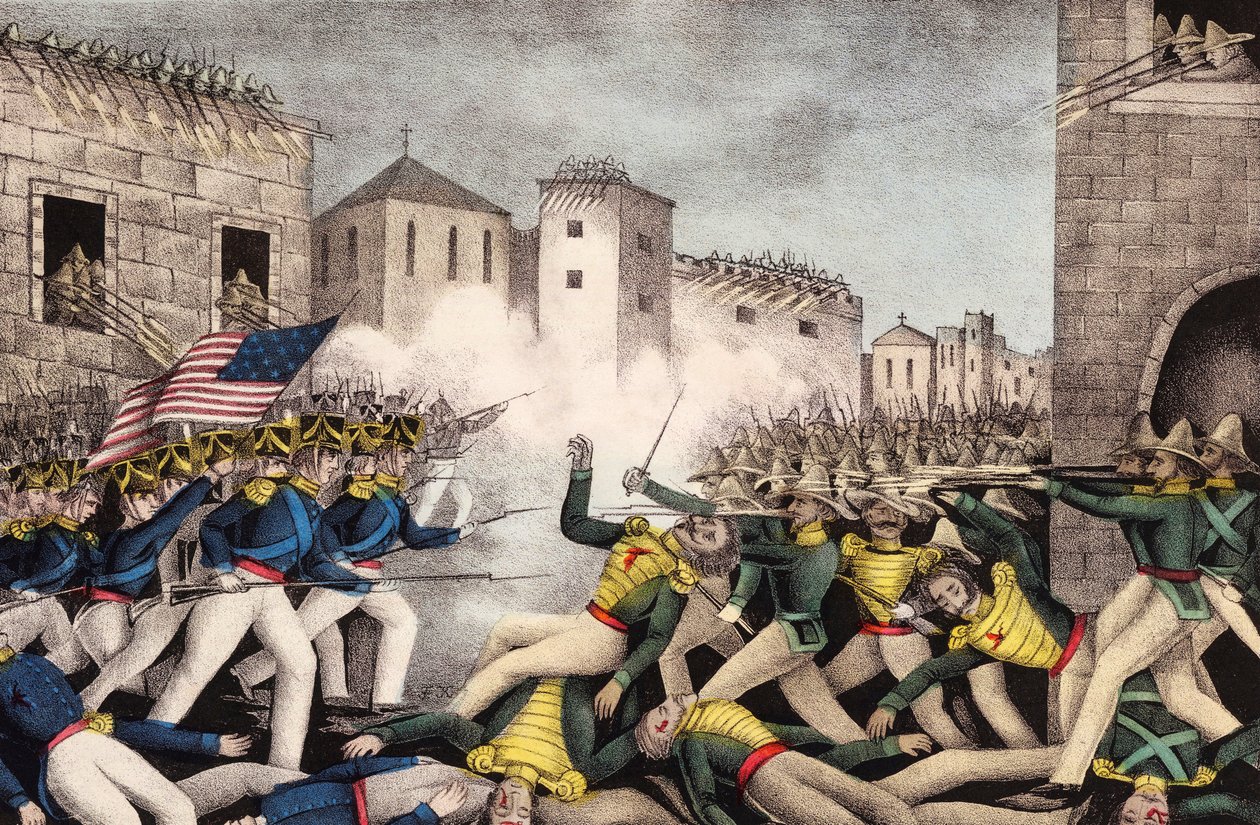 Monterrey-i csata. Mexikói-amerikai háború. alkotó: James S. Baillie