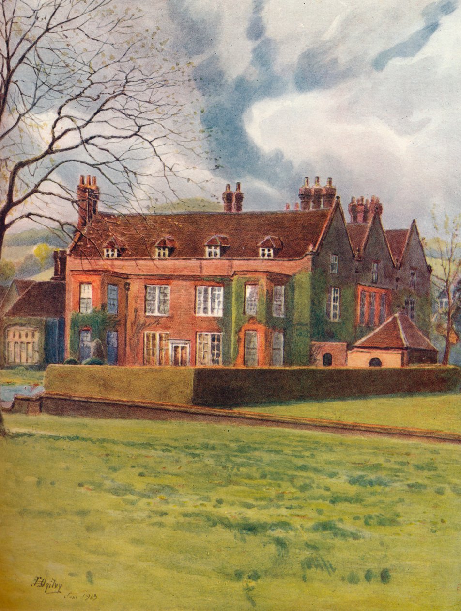 „Barrow Green Court, Oxted”, 1913, 1914. alkotó: James S Ogilvy