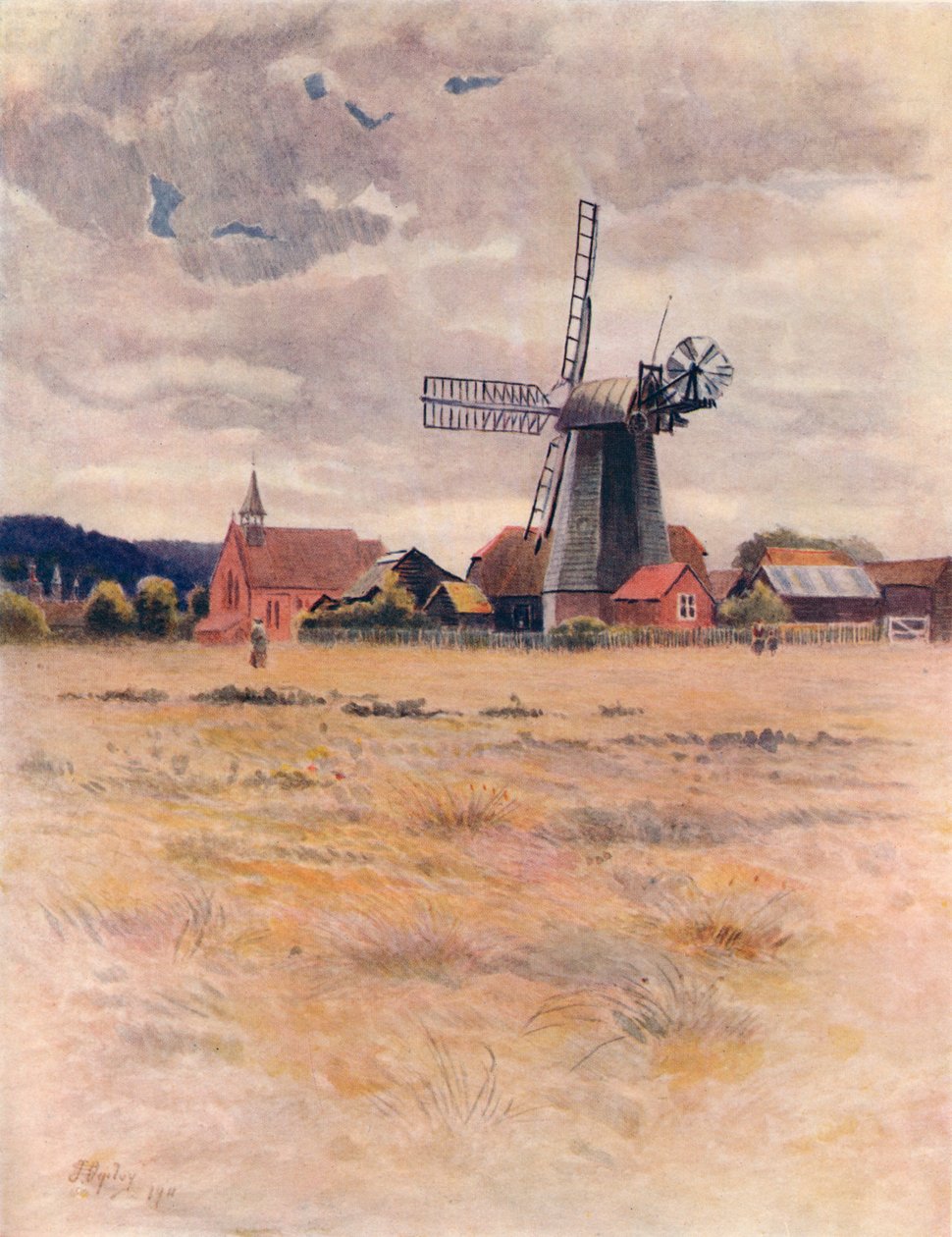 „Cranleigh Windmill”, 1911, 1914 alkotó: James S Ogilvy