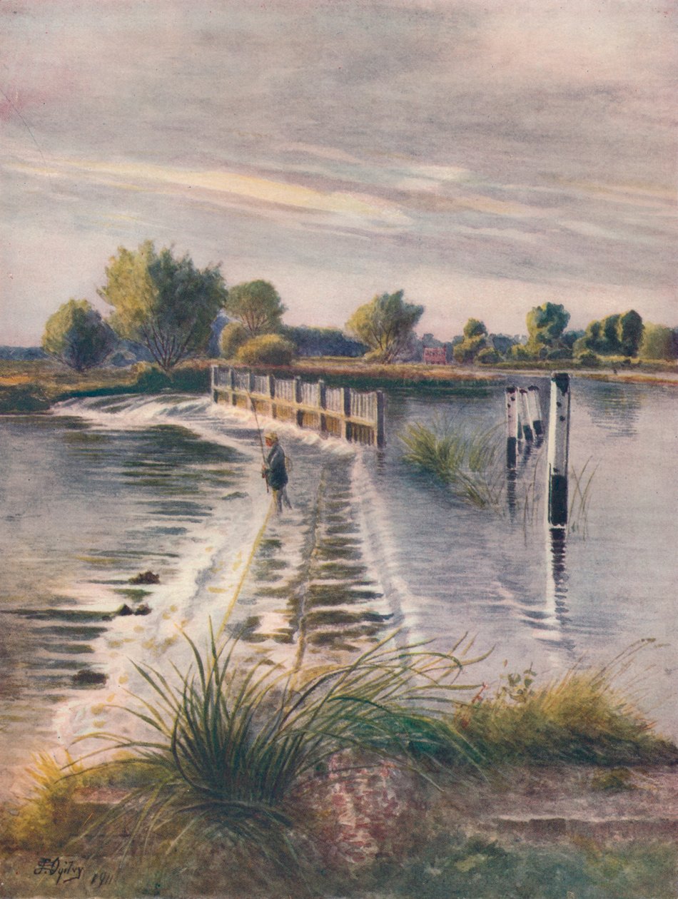 „Gát a Chertseyben”, 1911, 1914 alkotó: James S Ogilvy