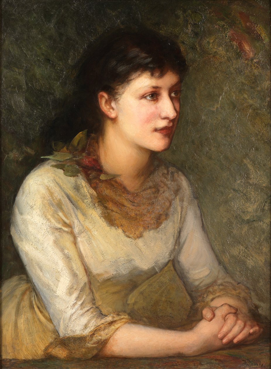 Egy elegáns fiatal nő (olaj, vászon) alkotó: James Sant