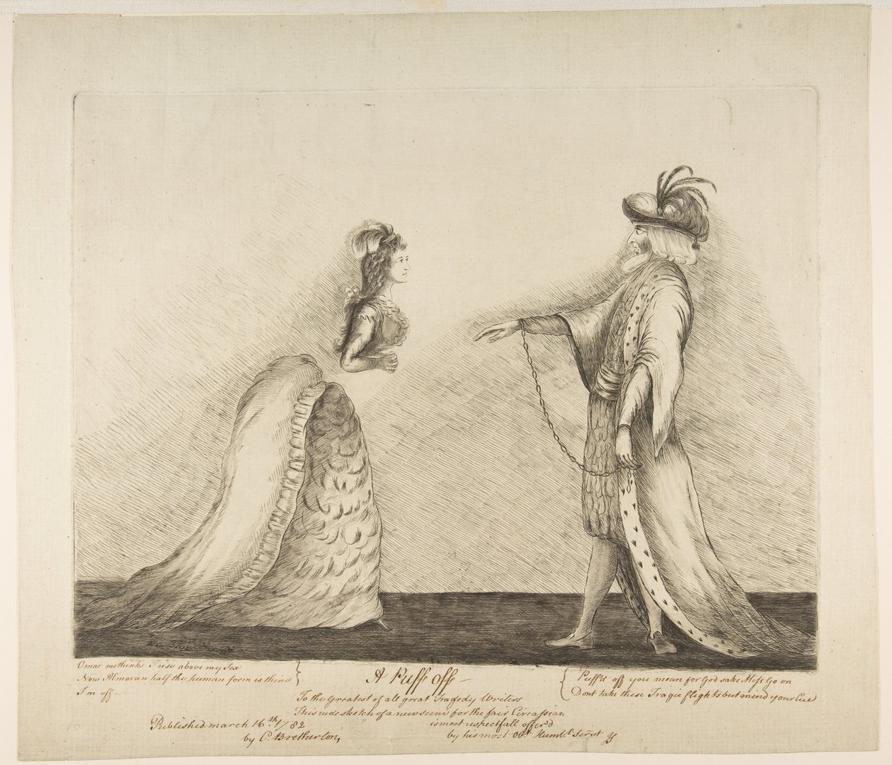 A Puff Off, kb. 1782. alkotó: James Sayers