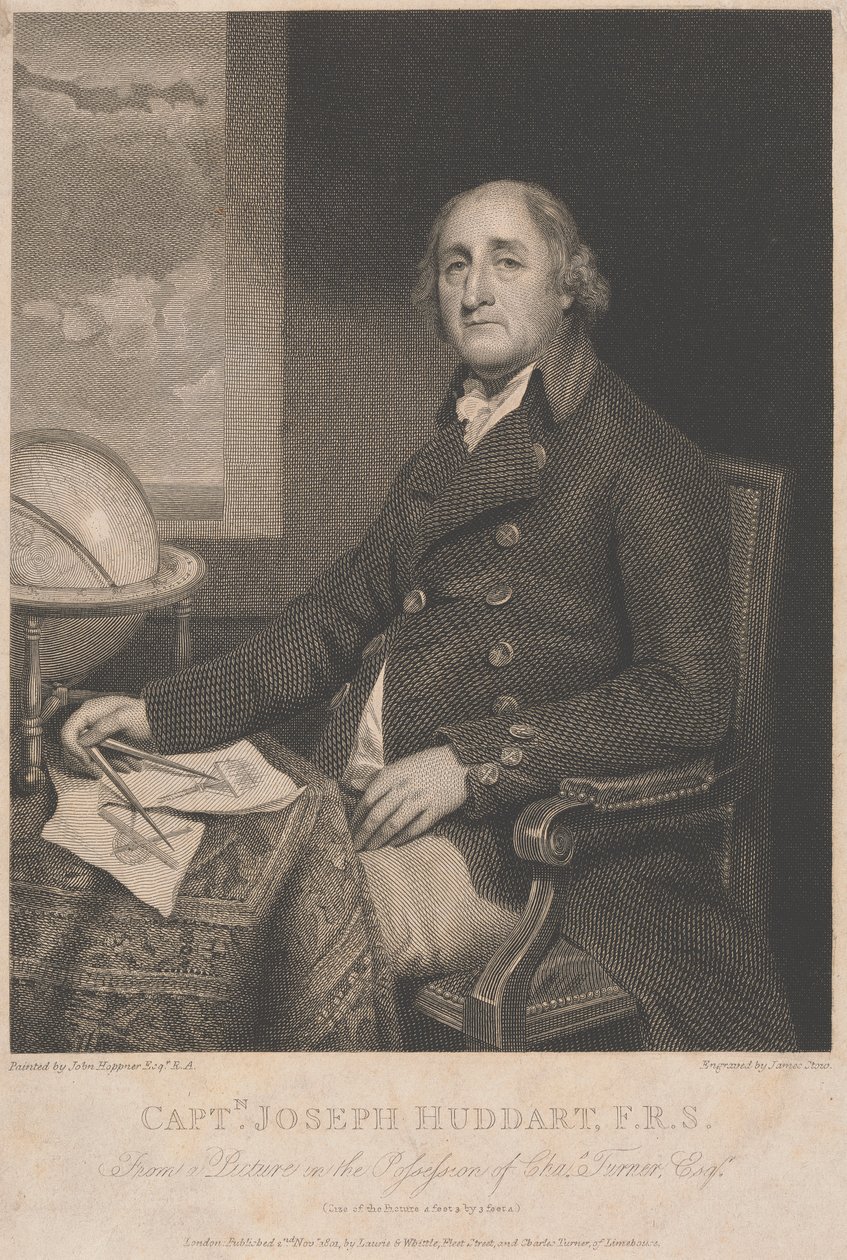 Joseph Huddart kapitány alkotó: James Stow