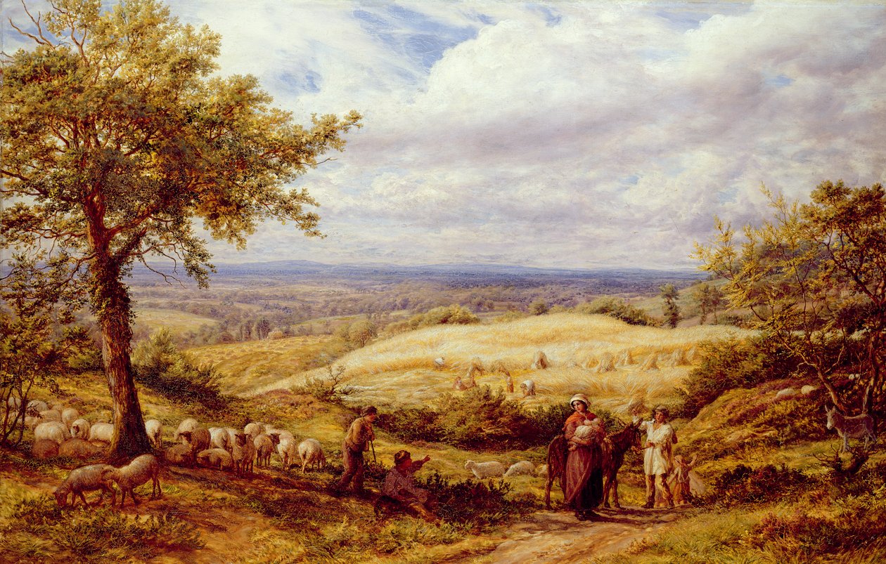 The Wayfarers, 1872 körül (olaj, vászon) alkotó: James Thomas Linnell