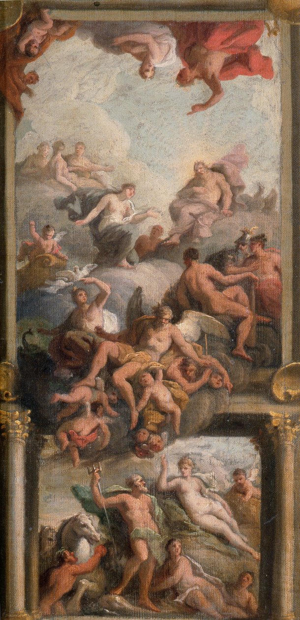 Olimpiai jelenet, 1720 körül (olaj, vászon) alkotó: James Thornhill