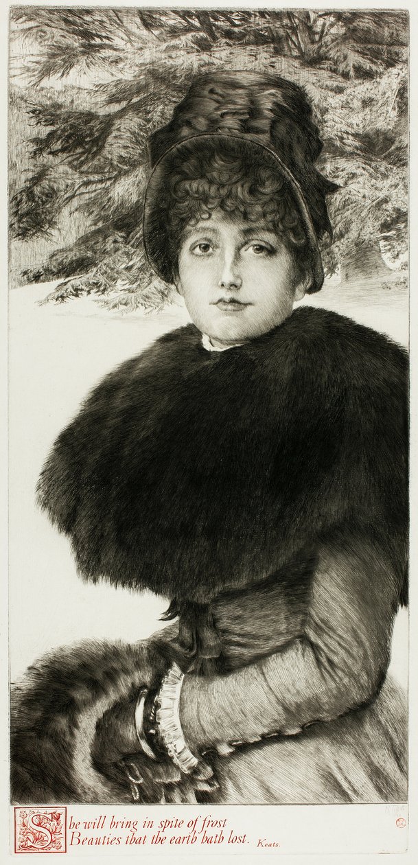 Séta a hóban alkotó: James Tissot