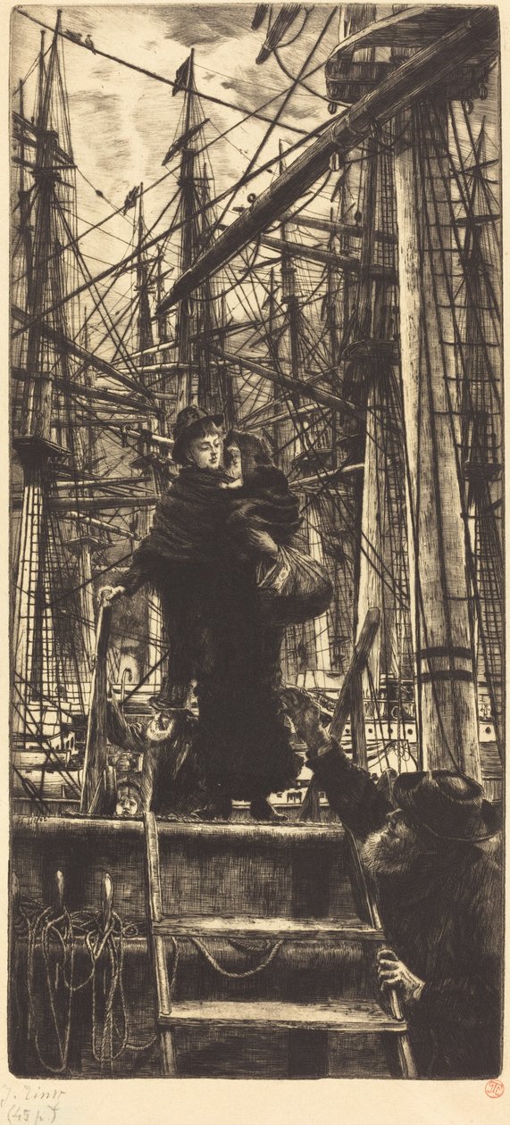 Kivándorlók, 1880. alkotó: James Tissot