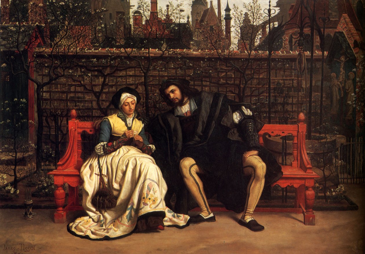 Faust és Margit a kertben alkotó: James Tissot