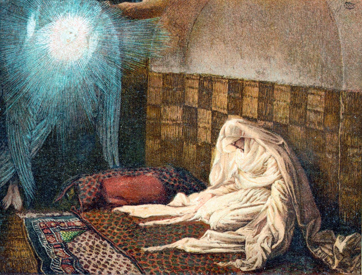 Angyali üdvözlet, 1897 alkotó: James Tissot