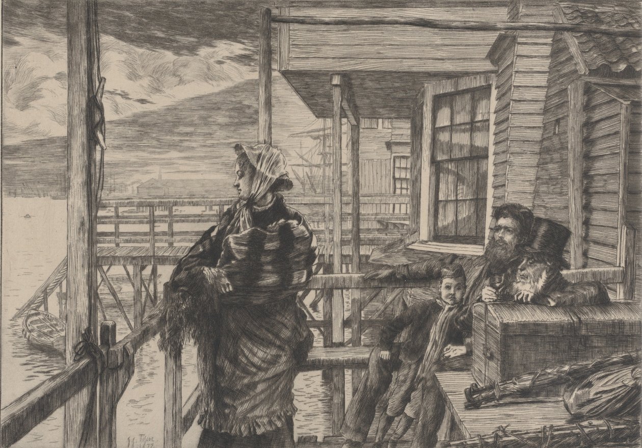 The Three Crows Inn, Gravesend, 1877. alkotó: James Tissot