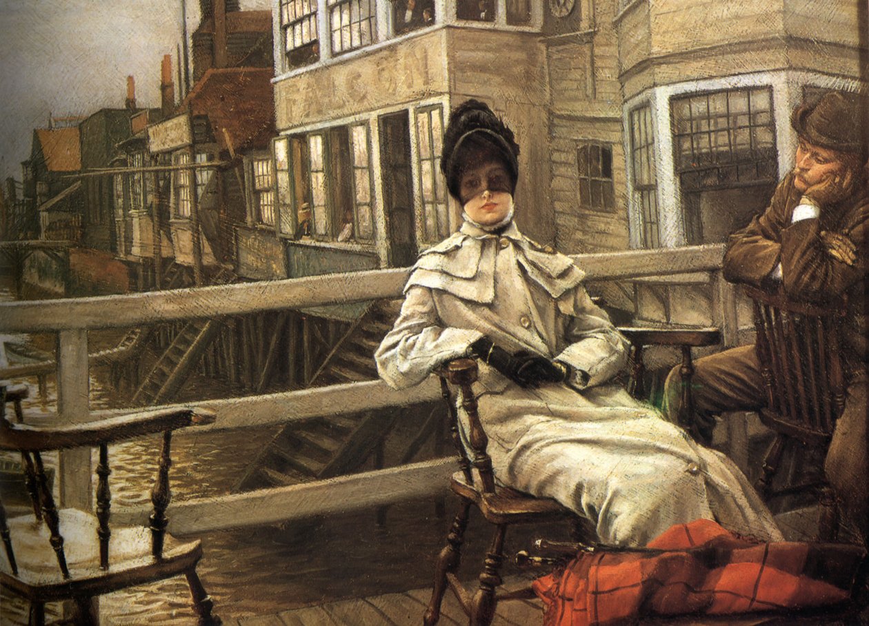 Várakozás a kompra II alkotó: James Tissot
