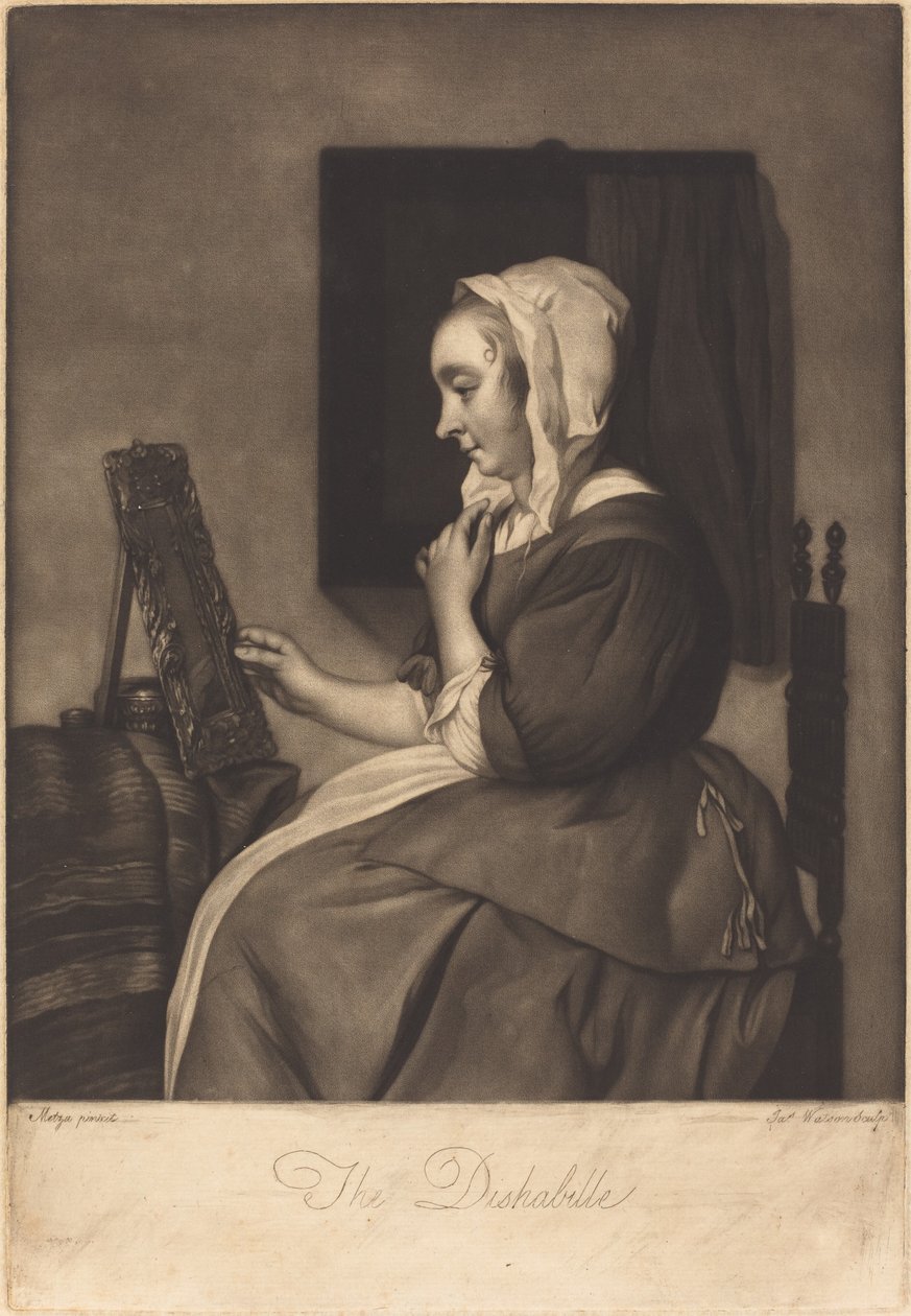 A Deshabille alkotó: James Watson after Gabriel Metsu