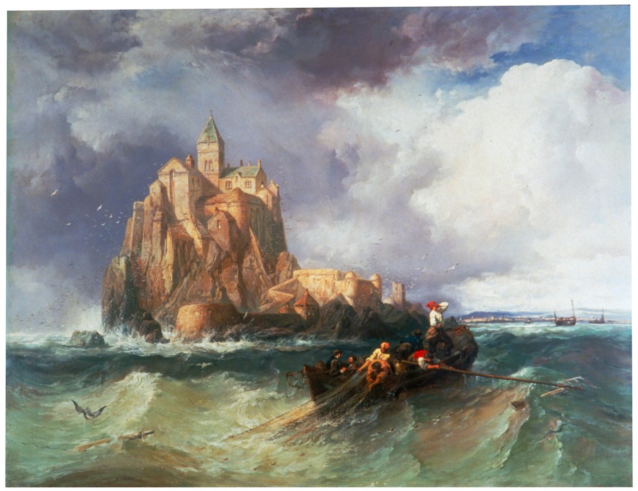 "Mont St Michel", 1868. alkotó: James Webb