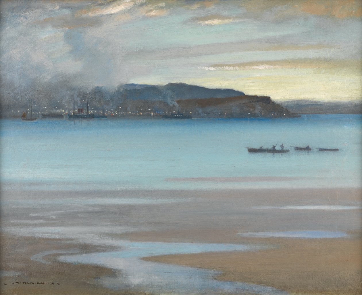 Rhu Bay (olaj, vászon) alkotó: James Whitelaw Hamilton