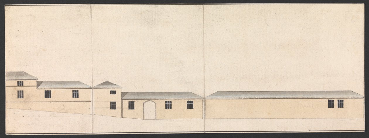 Cobham Hall, Kent: Elevation of Stables alkotó: James Wyatt