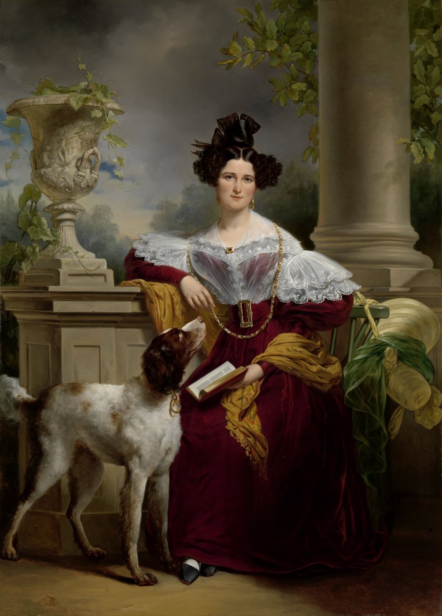 Mrs. Provo Kluit-Assink olaj, vászon 206 x 149 cm 19. század alkotó: Jan Adam Janszoon Kruseman