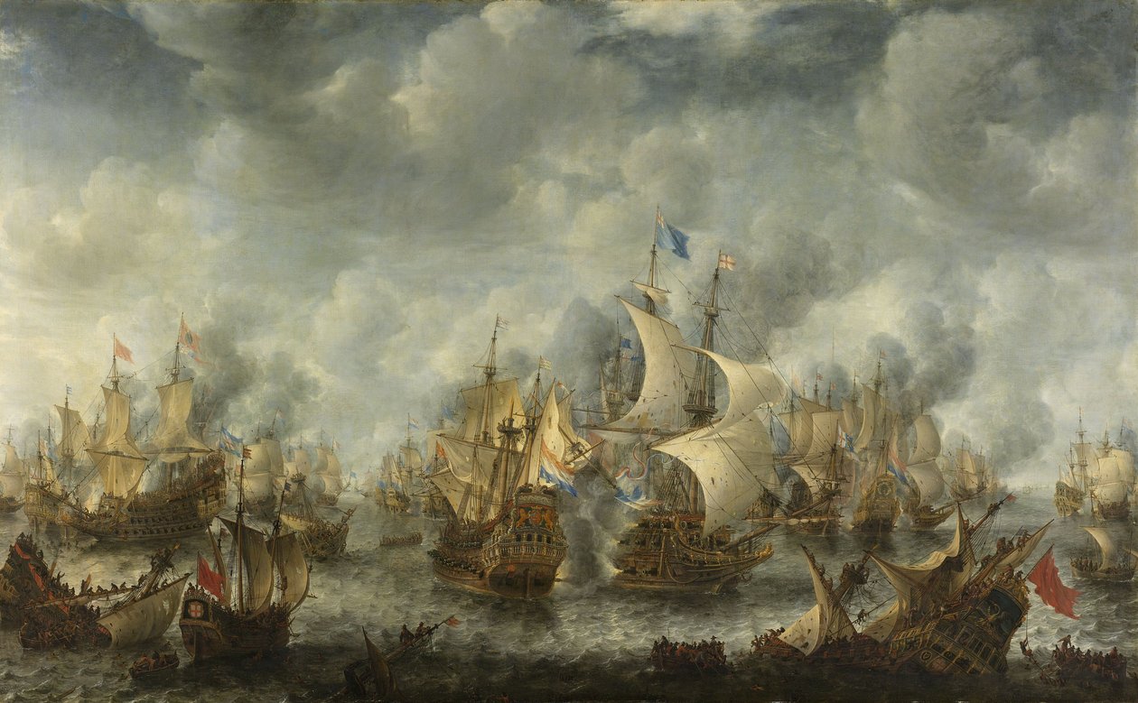 A terheidei csata, 1653-66 alkotó: Jan Abrahamsz. Beerstraten