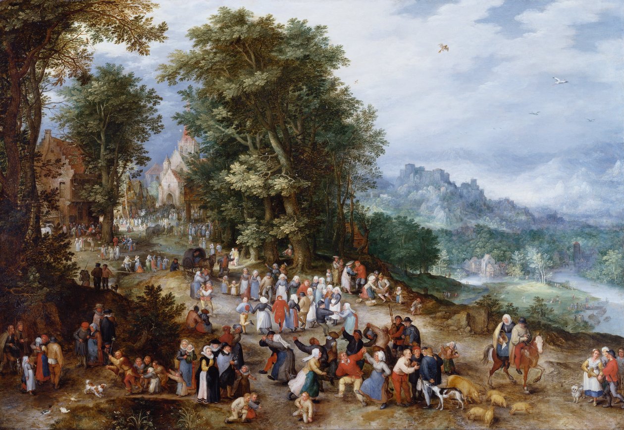 Flamand vásár alkotó: Jan the Elder Brueghel