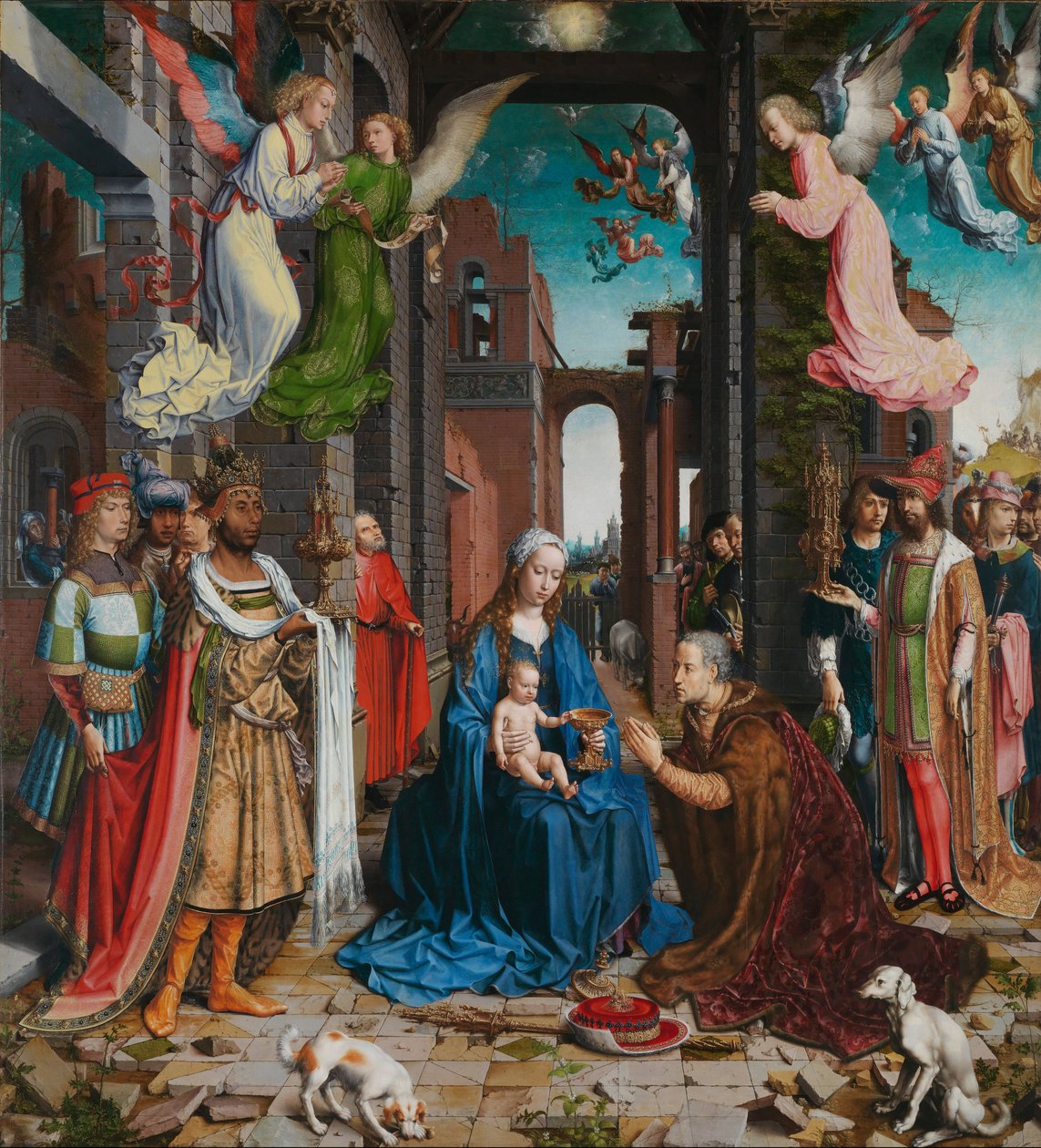 Mágusok imádása, 1510-5 alkotó: Jan Gossaert