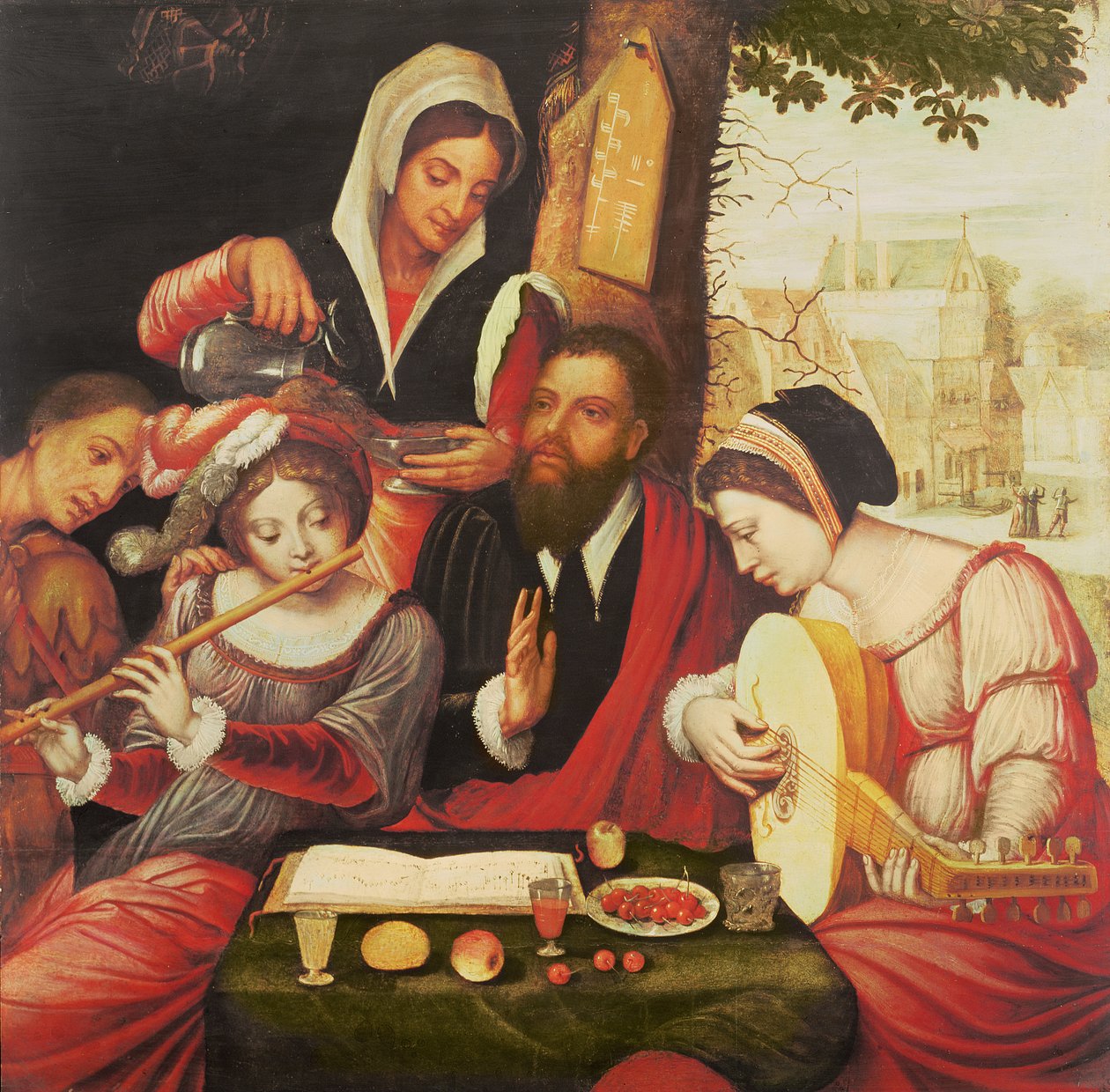 Zenészek alkotó: Jan Gossaert