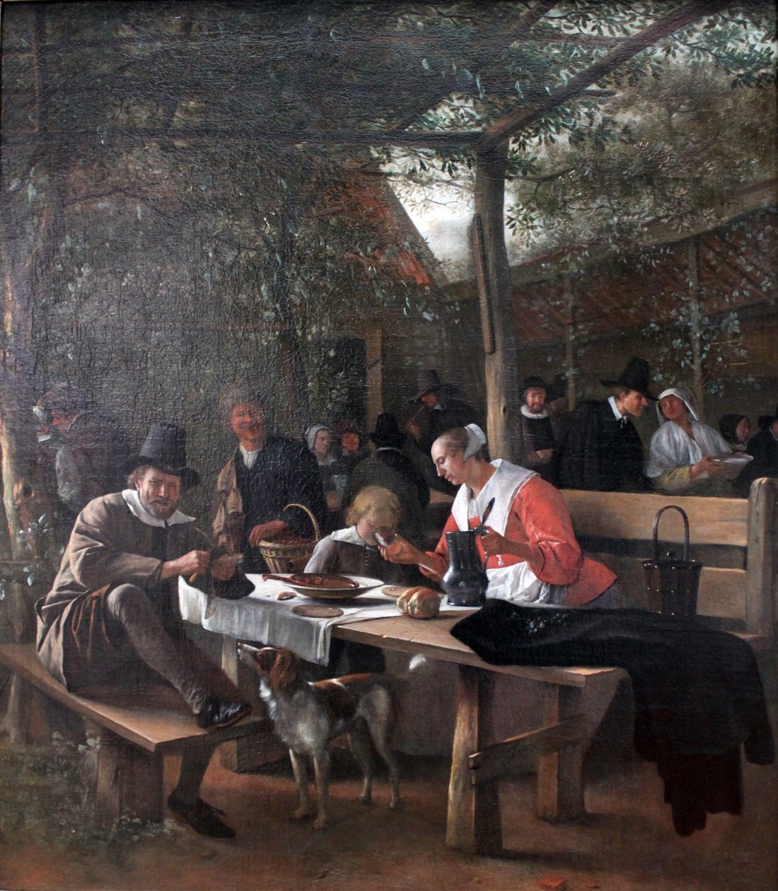 A kocsma kertje alkotó: Jan Havickszoon Steen