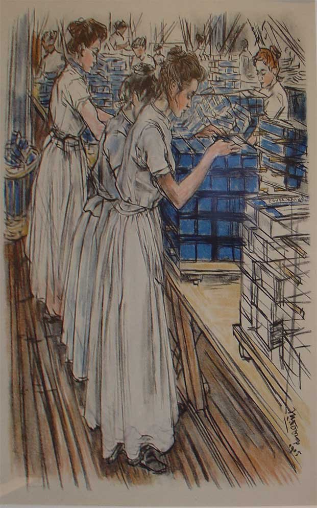 Csomagoló gyertyagyárak alkotó: Jan Toorop