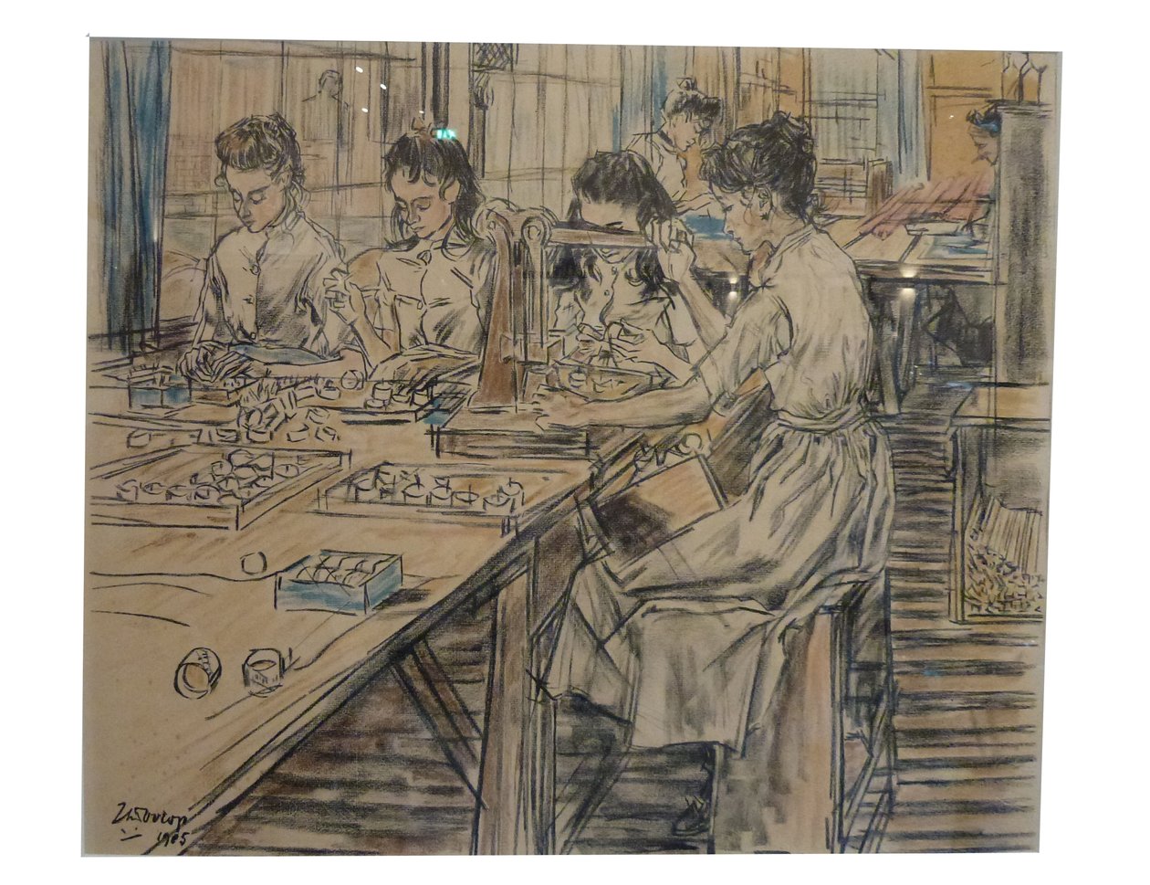Éjszakai fények A Toorop 12 litográfia közül az egyik a gyertyák gyártásáról szólt alkotó: Jan Toorop