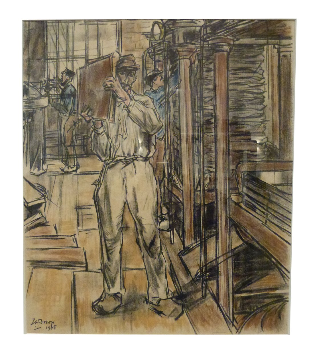 Perserij 1 a 12 litográfia közül, amelyeket Toorop készített a gyertyák gyártásáról alkotó: Jan Toorop