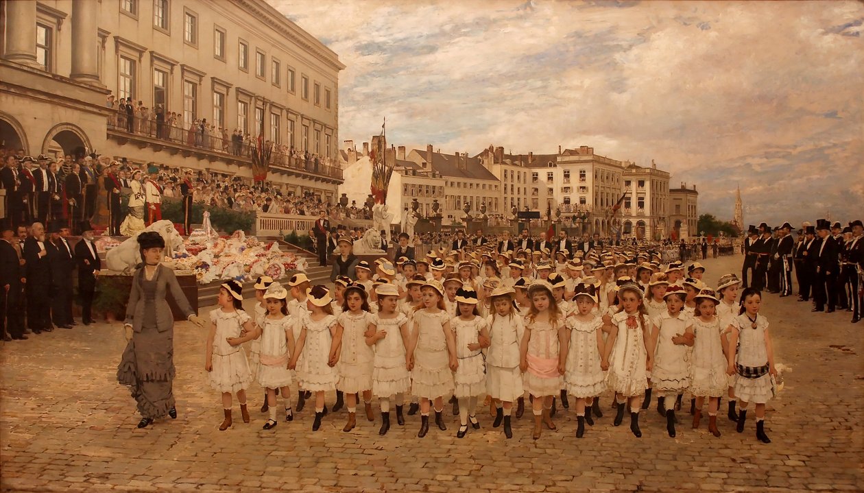 Az iskolák áttekintése 1878 -ban alkotó: Jan Frans Verhas