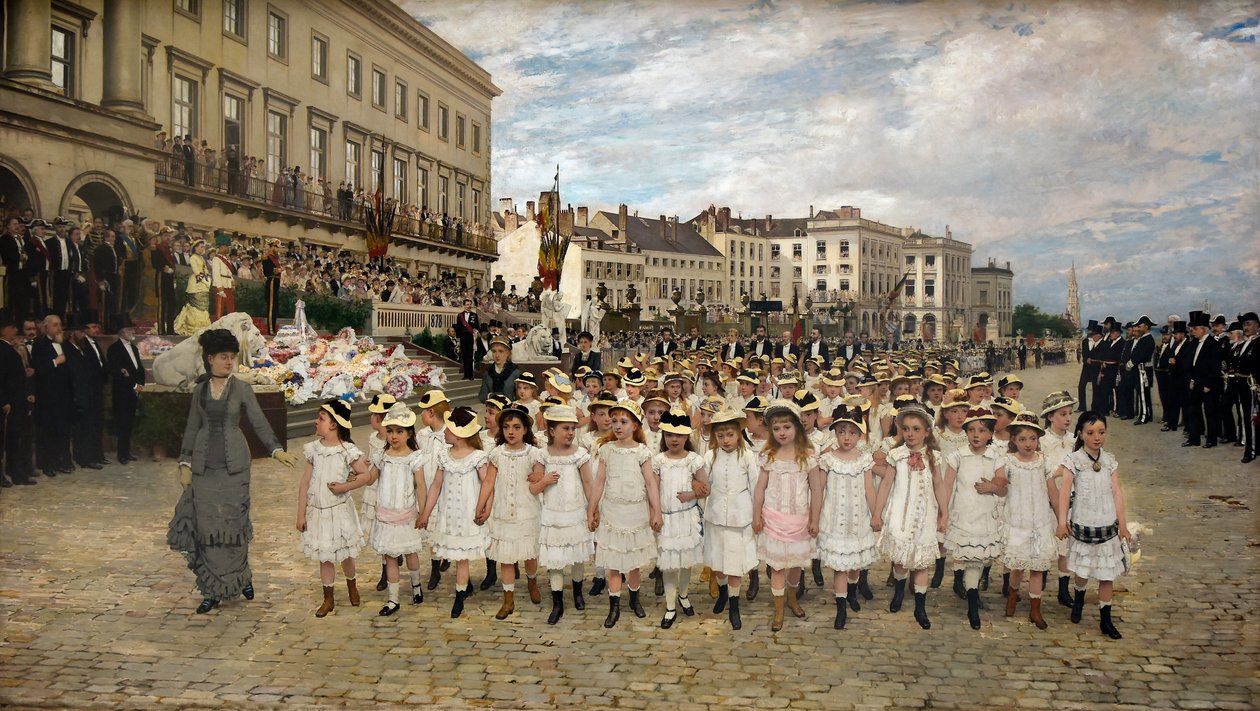 Az iskolák felvonulása 1878 -ban alkotó: Jan Frans Verhas