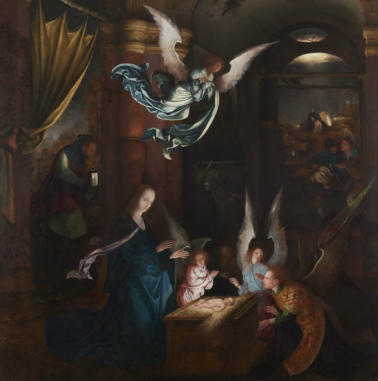 Születés, 1515–1520 körül (panel) (lásd a 88613-as számot) alkotó: Jan de Beer