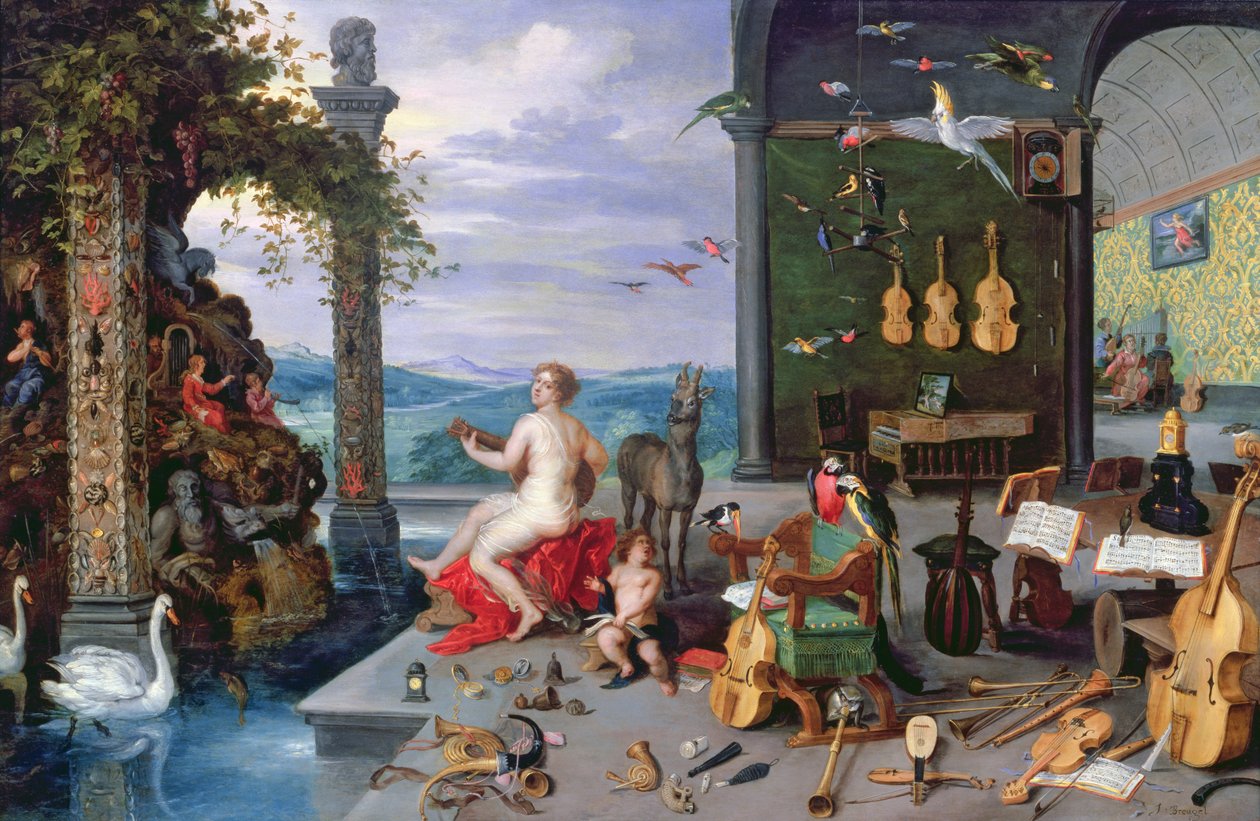 A zene allegóriája alkotó: Jan the Elder Brueghel