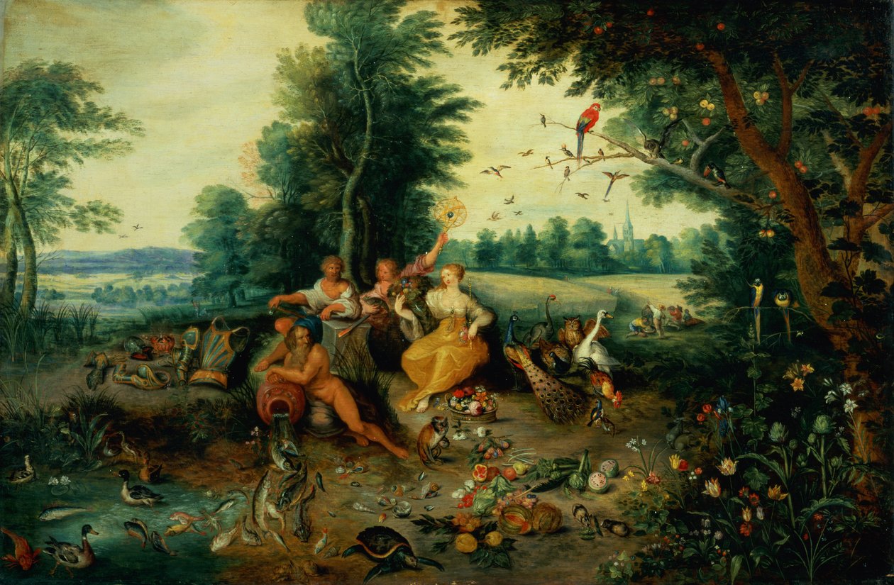 A négy elem (panel) alkotó: Jan Brueghel the Younger