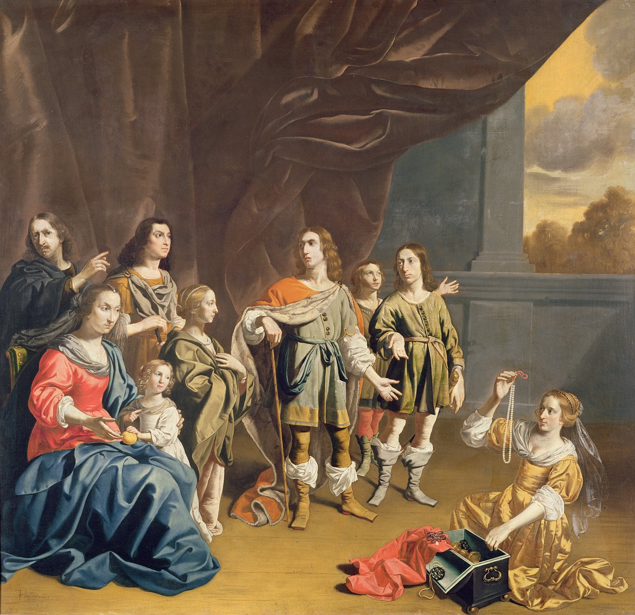 Cornelia és ékszerei alkotó: Jan van Bijlert or Bylert
