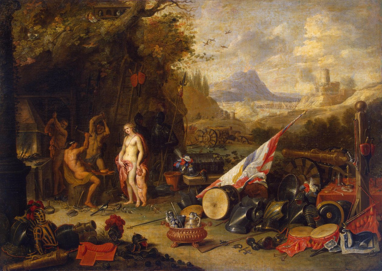 Vénusz a Vulkán kovácsműhelyében alkotó: Jan van Kessel the Elder