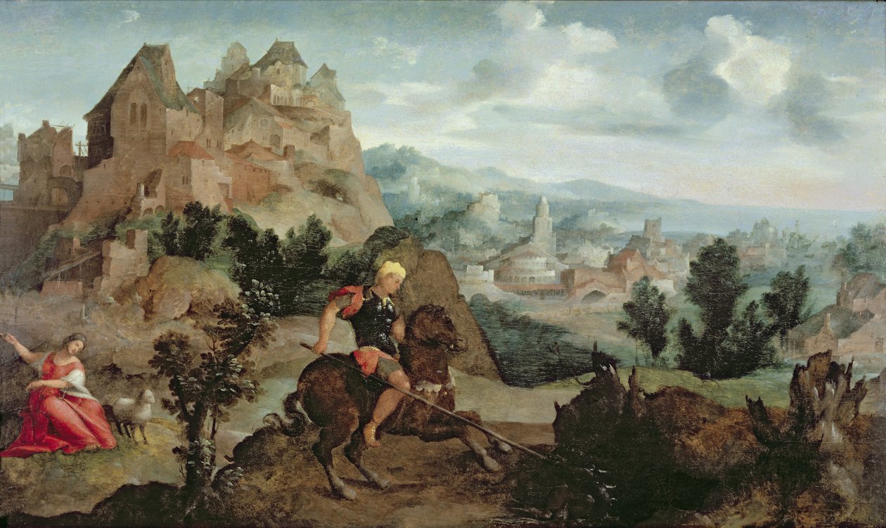 Szent György és a sárkány alkotó: Jan van Scorel