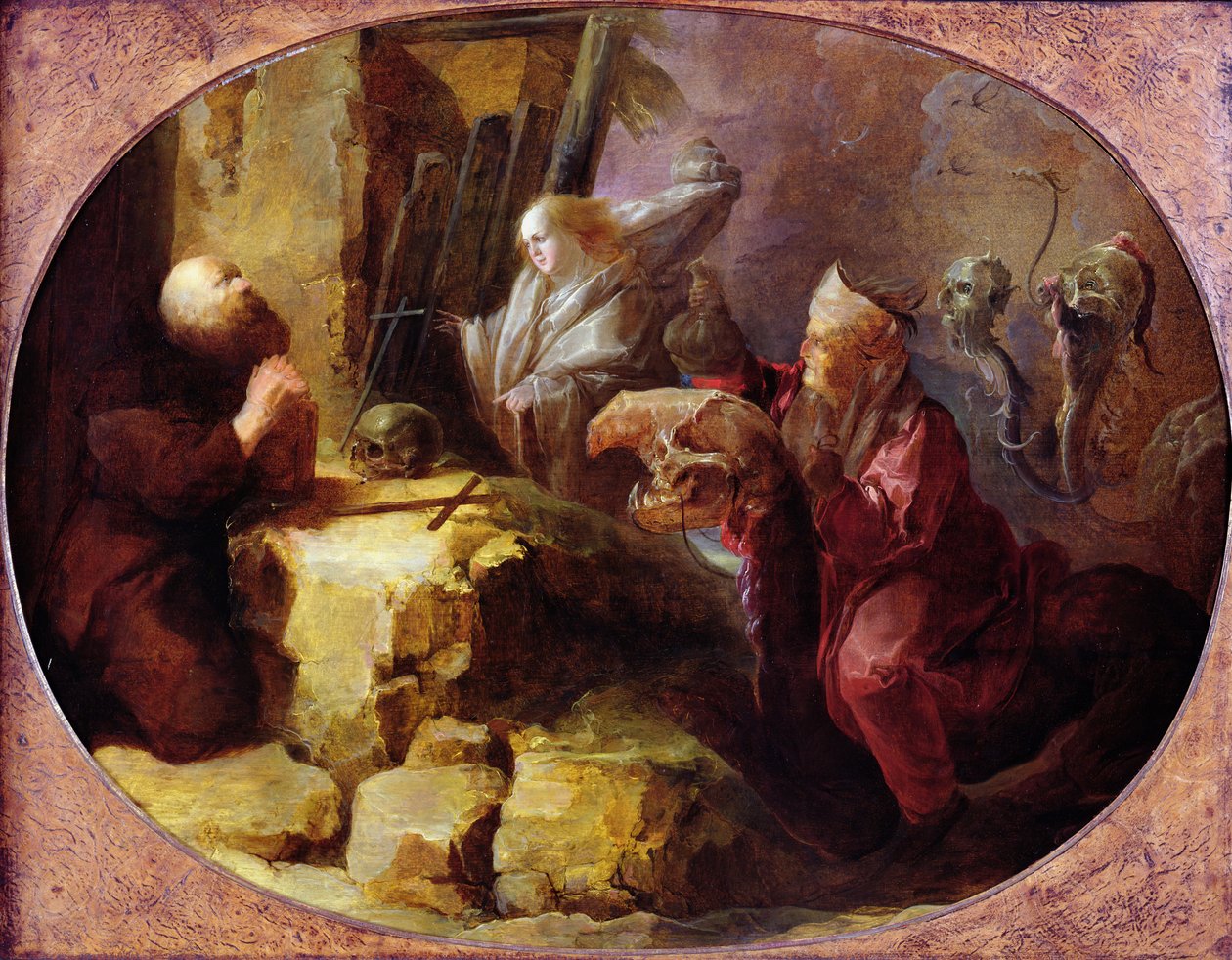 Szent Antal megkísértése, 1631 (olaj, fa) alkotó: Jan van de Venne
