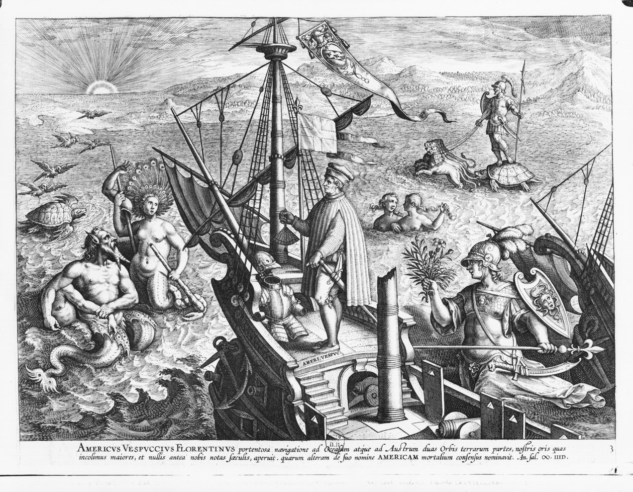 Amerigo Vespucci (1454-1512) alkotó: Jan van der Straet