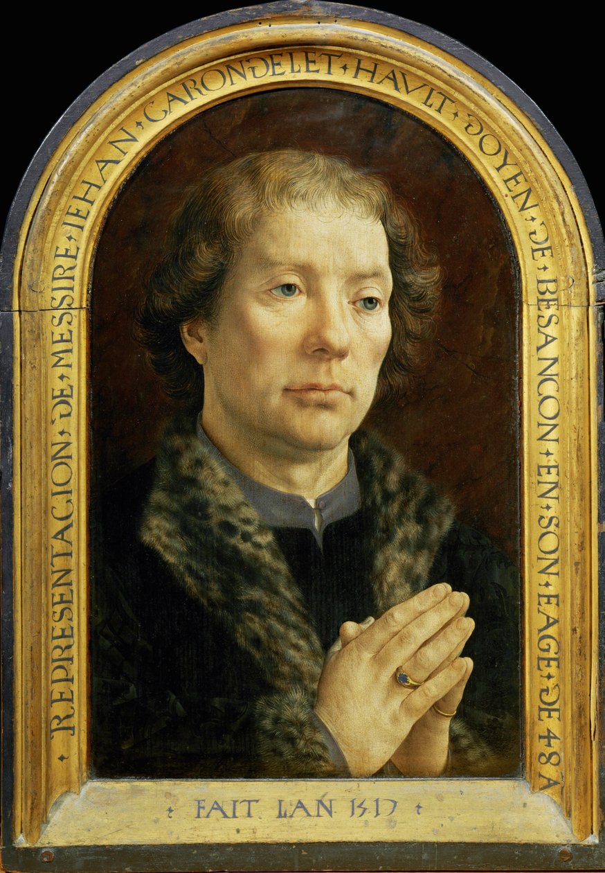 Carondelet diptichon: Jean Carondelet ... alkotó: Jan (c.1472 c.1533) Gossaert