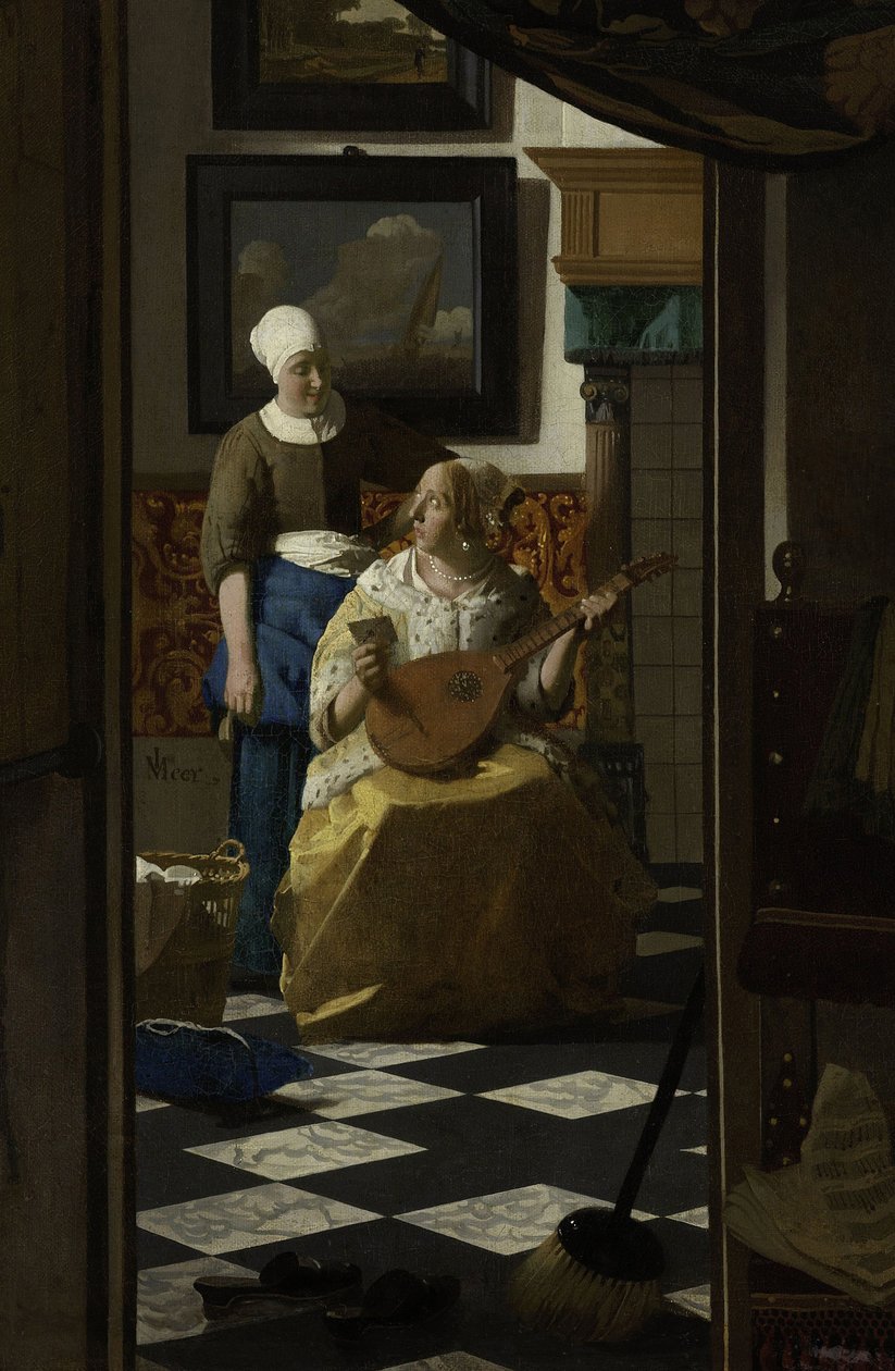 A szerelmes levél, 1669-70 körül alkotó: Jan Vermeer van Delft