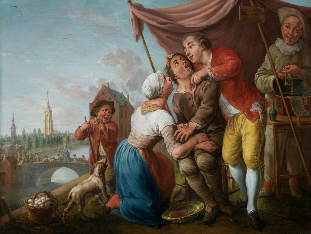 The Dentist "Bellavita" (olaj, vászon) alkotó: Jan Anton Garemyn