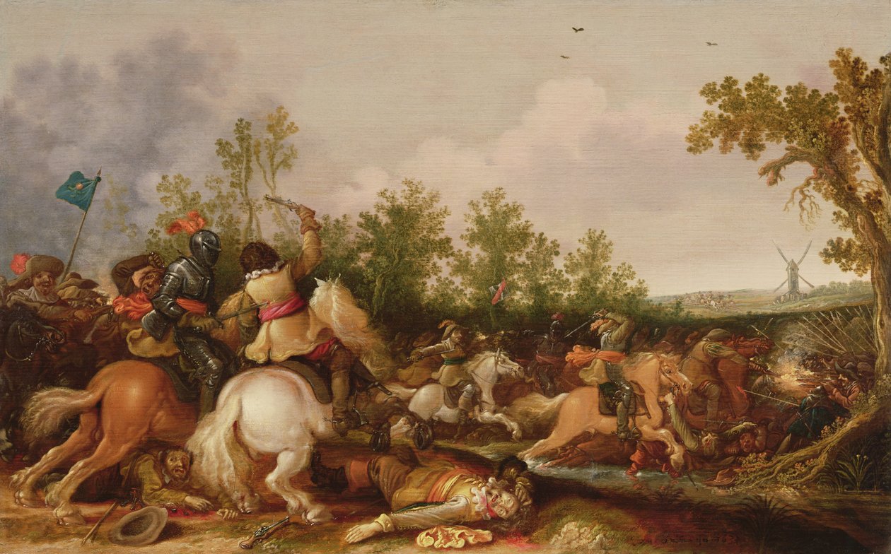 Lovassági összecsapás alkotó: Jan Asselyn
