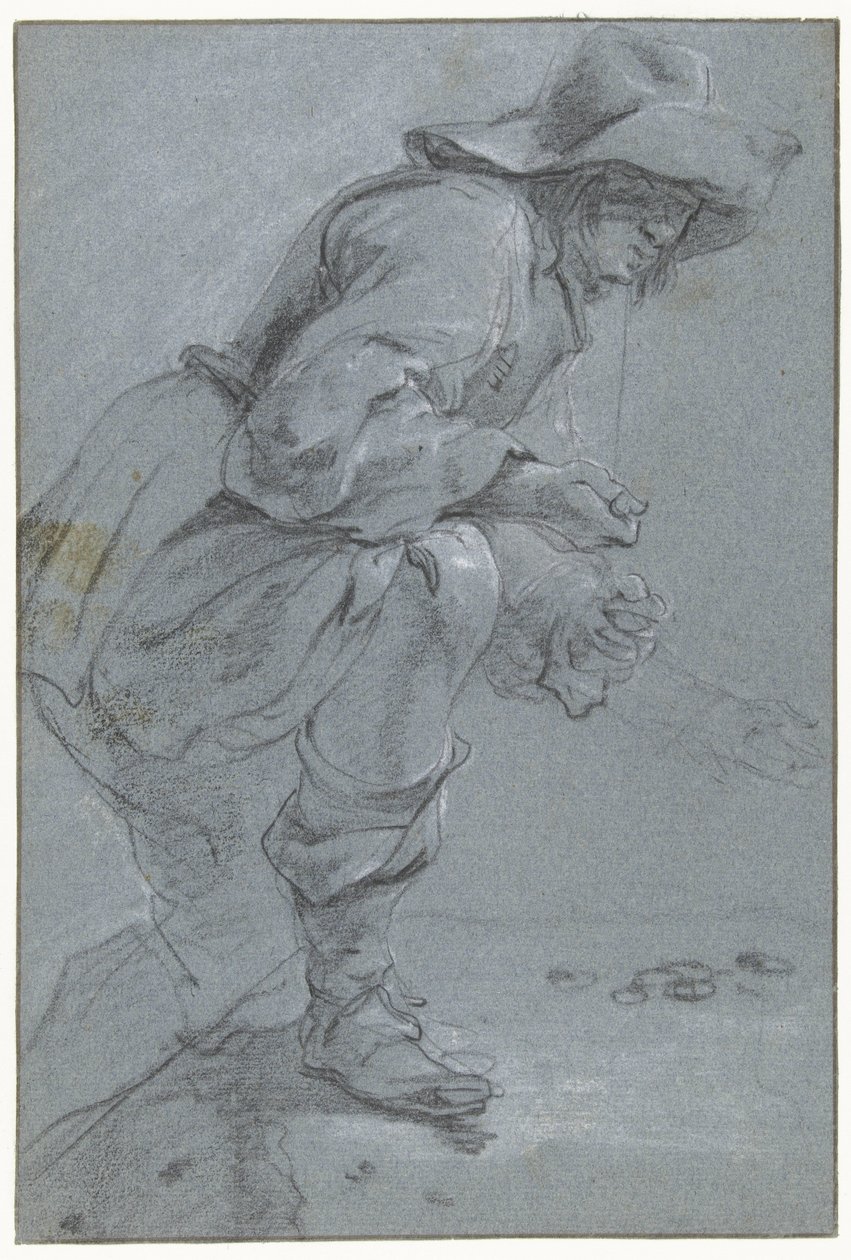 Egy férfi a Kotent játszik alkotó: Jan Baptist Weenix