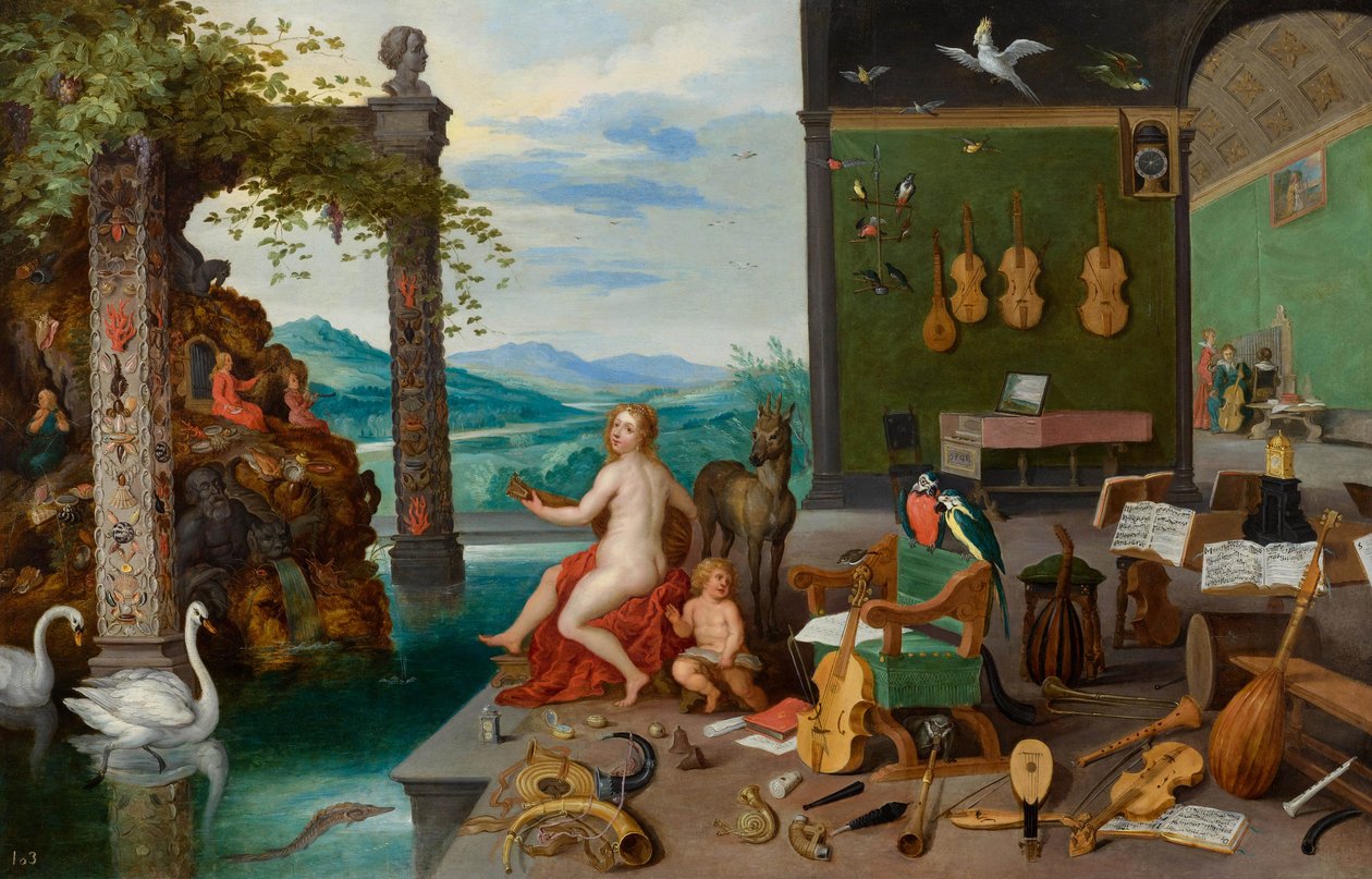 A hallás allegóriája alkotó: Jan Brueghel the Younger