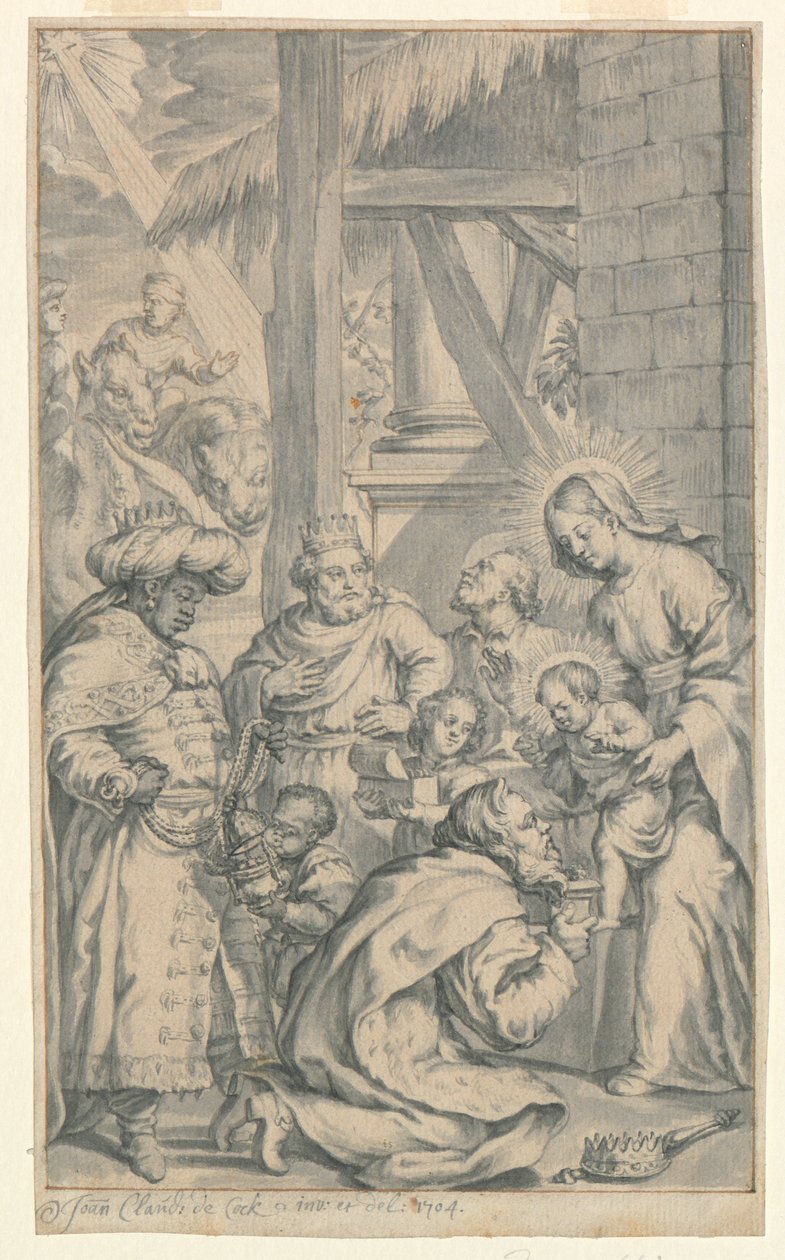 A bölcsek imádása alkotó: Jan Claudius de Cock