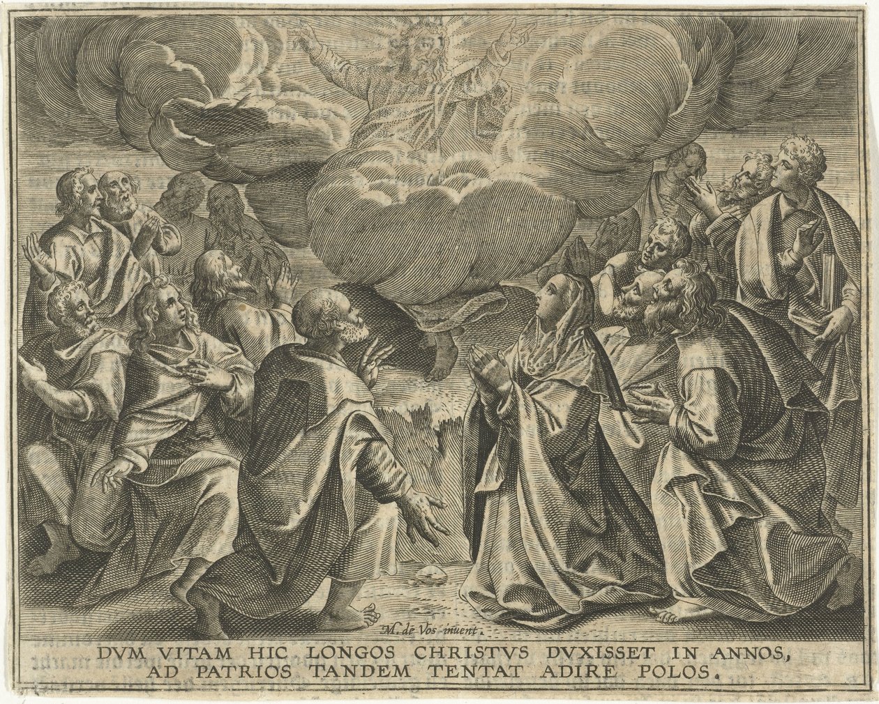 Krisztus mennybemenetele alkotó: Jan Collaert (II)