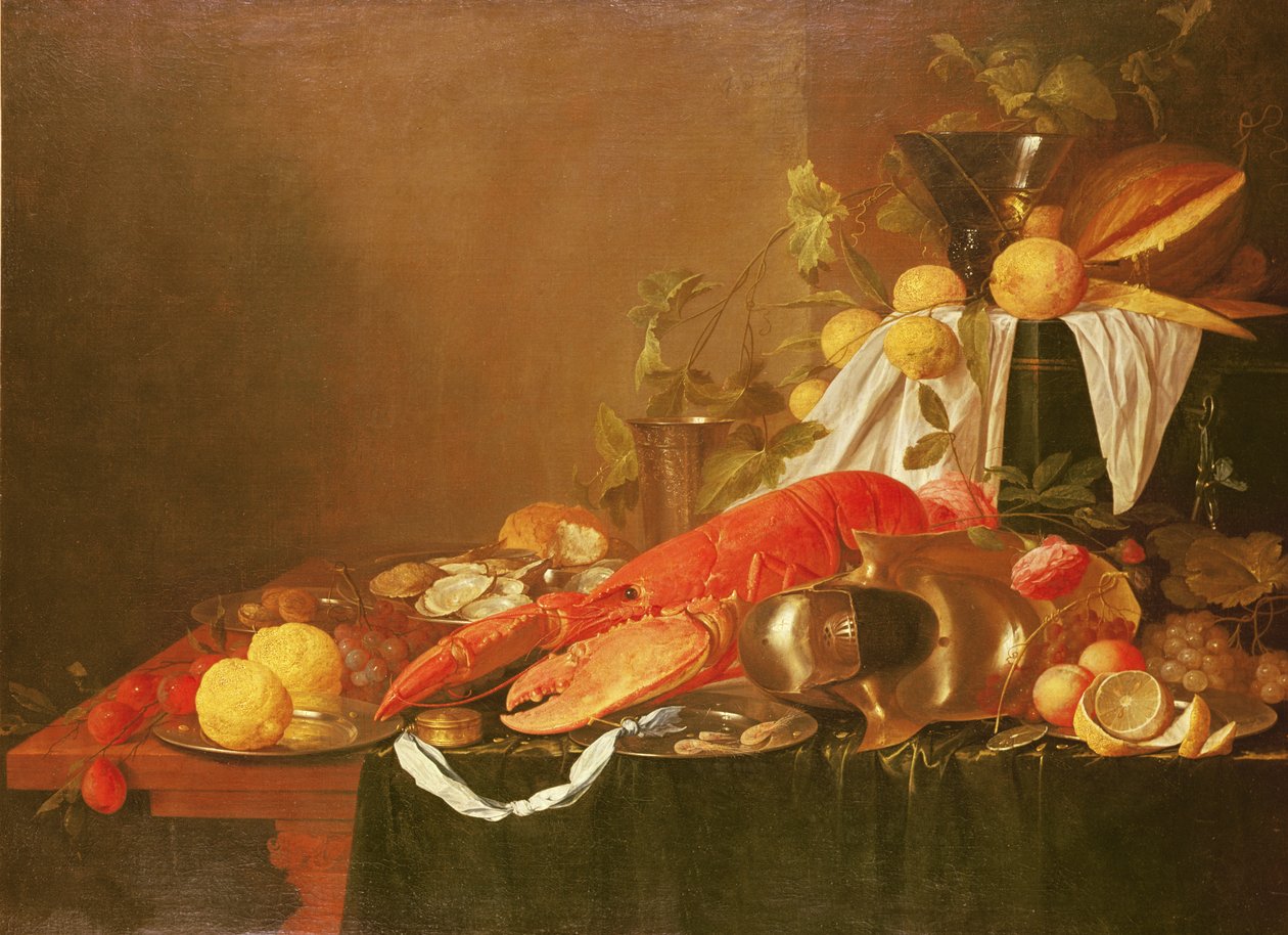 Csendélet, 17. század alkotó: Jan Davidsz de Heem