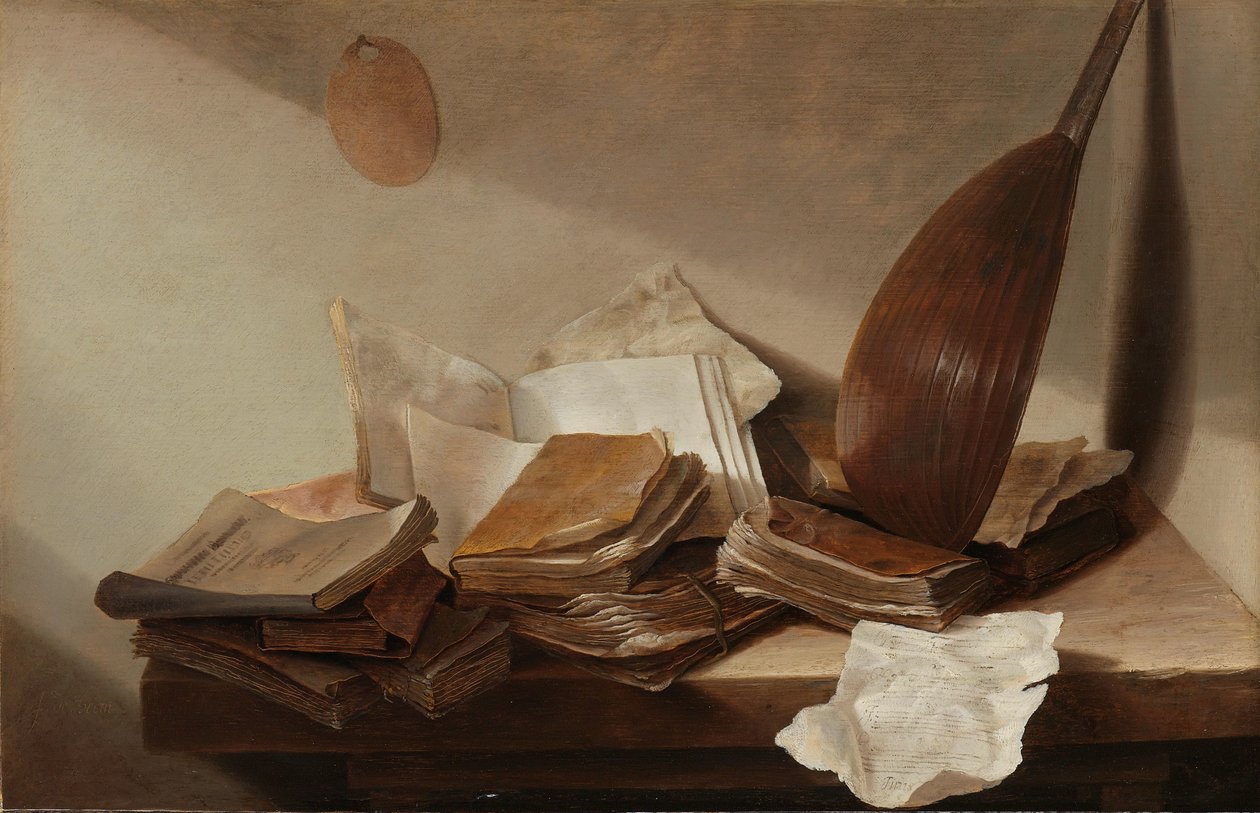 Csendélet könyvekkel alkotó: Jan Davidsz de Heem