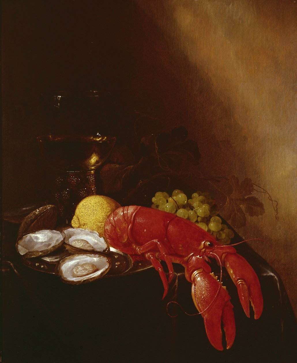 Csendélet homárral alkotó: Jan Frans van Son