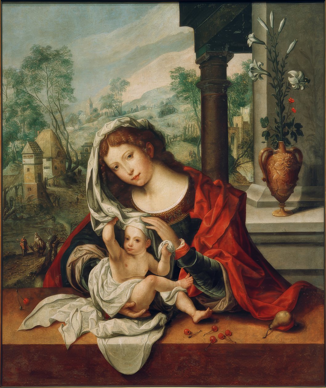 Madonna fátyollal alkotó: Jan Gossaert
